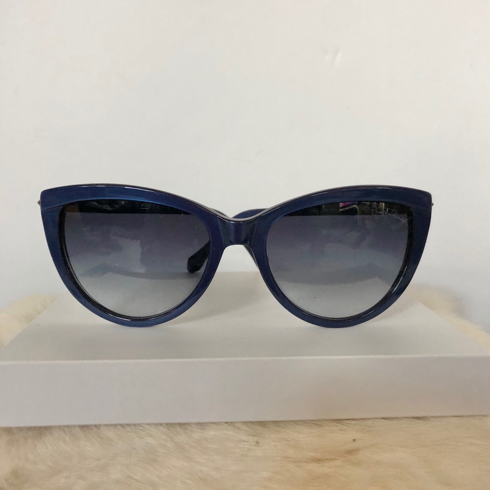 ROBERTO CAVALLI Achird Blue Black 787S 69W 55mm With Case Cat Eye